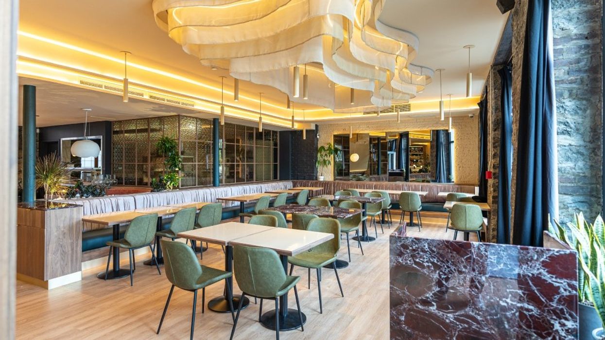 The interior of Montreal's new Lebanese-Syrian restaurant Hayat.