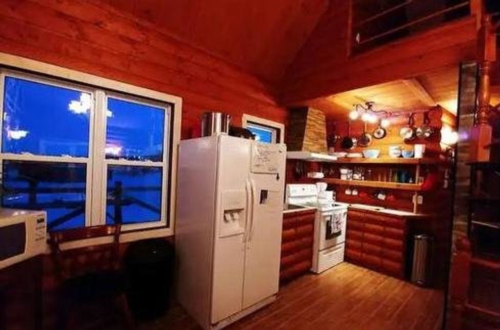 The kitchen at 749, boulevard du Griffon, Gasp\u00e9, QC.