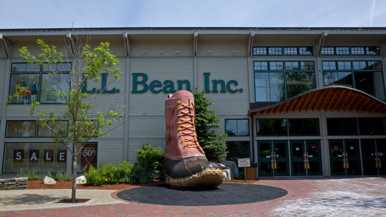 The L.L. Bean headquarters in Maine, complete with a massive replica boot.