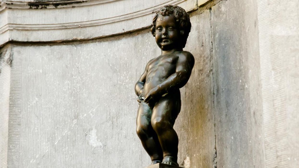 The Manneken Pis in Brussels, Belgium.