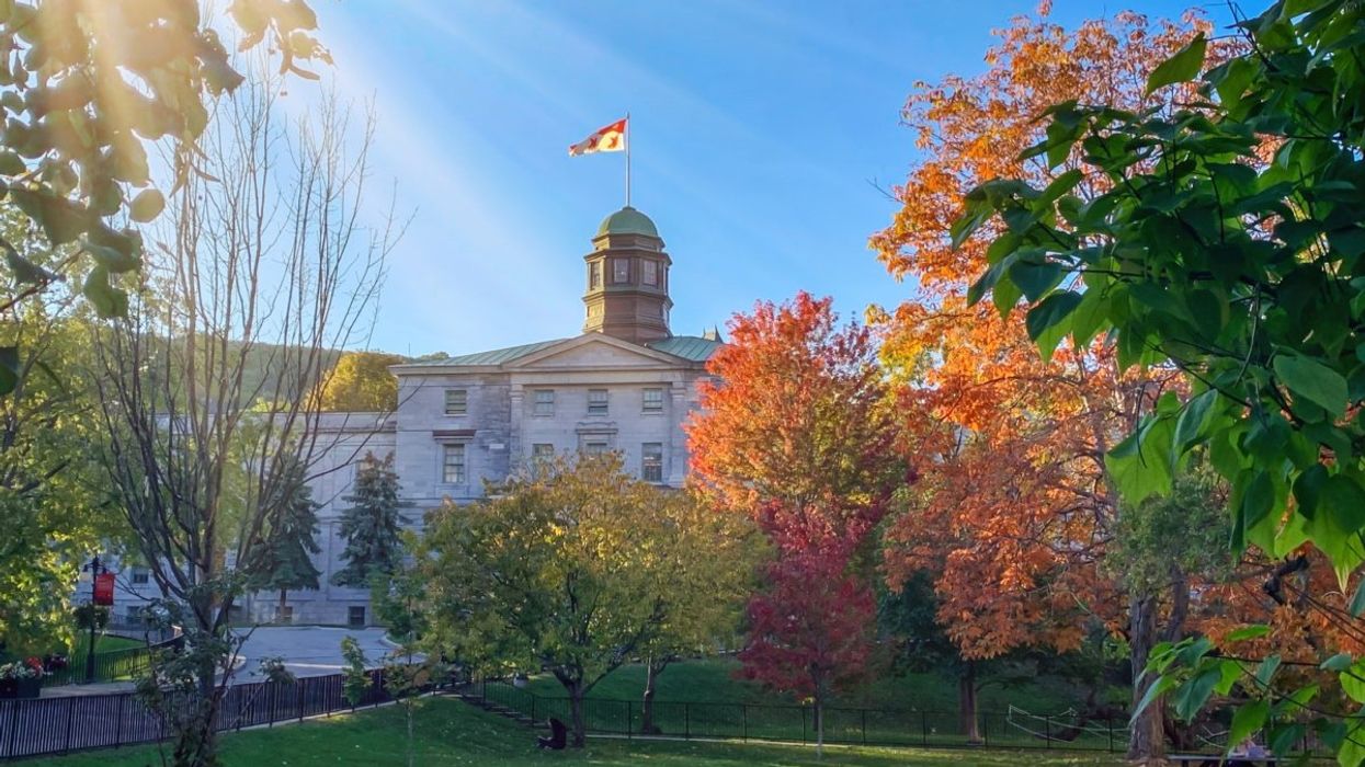 The McGill University campus in Montreal during the fall.