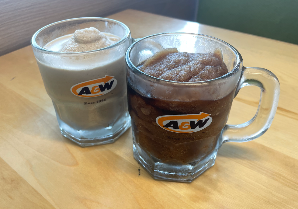 The Mocha and Root Beer Shakes from A&W.