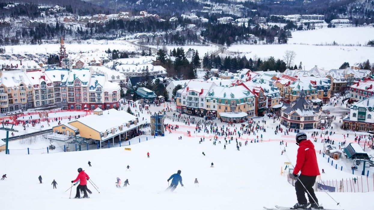 The Mont-Tremblant ski resort during the wintertime.