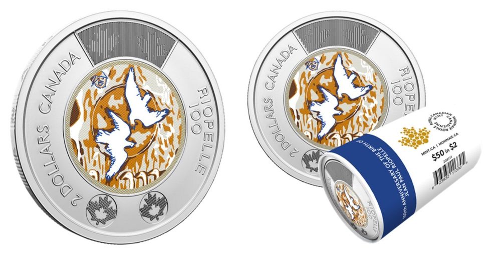 The new $2 Jean Paul Riopelle coin. The new $2 Jean Paul Riopelle coin.