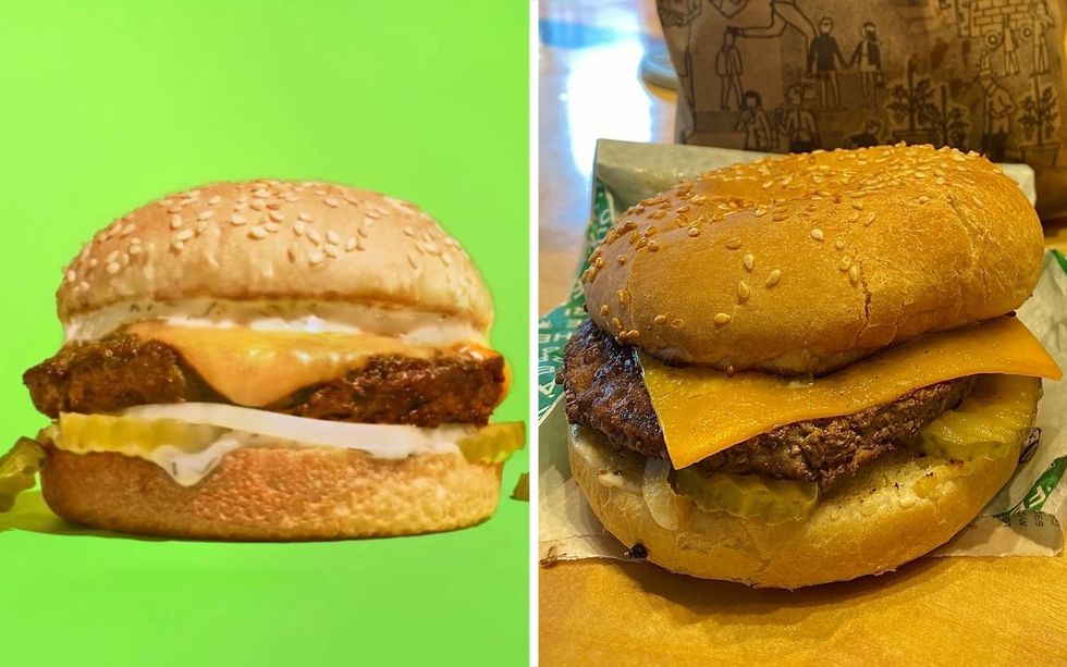 The new Spicy Dill Pickle Burger from A&W.