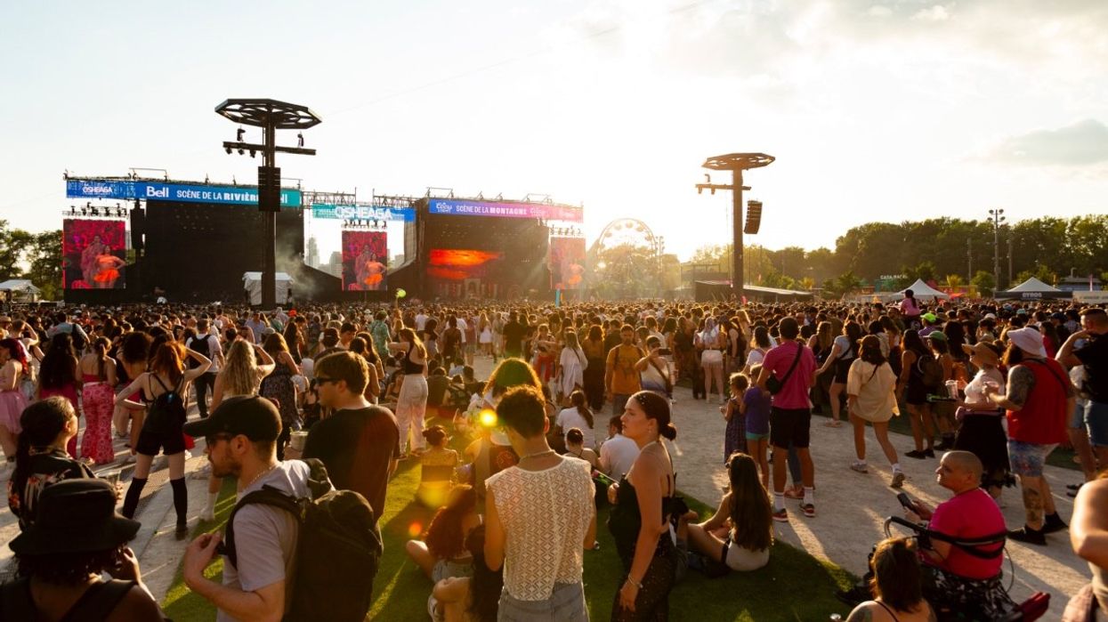 The Osheaga main stage during the 2024 music festival in Montreal, Quebec.
