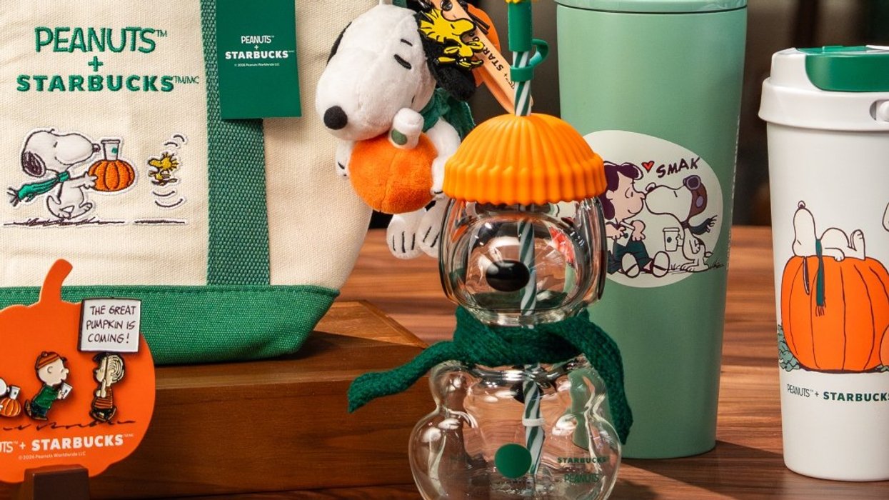 The Peanuts & Starbucks collection launches September 15.