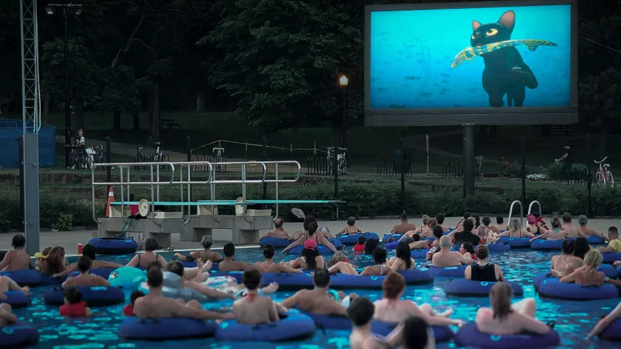 The pool at Parc jean-Drapeau in Montreal.