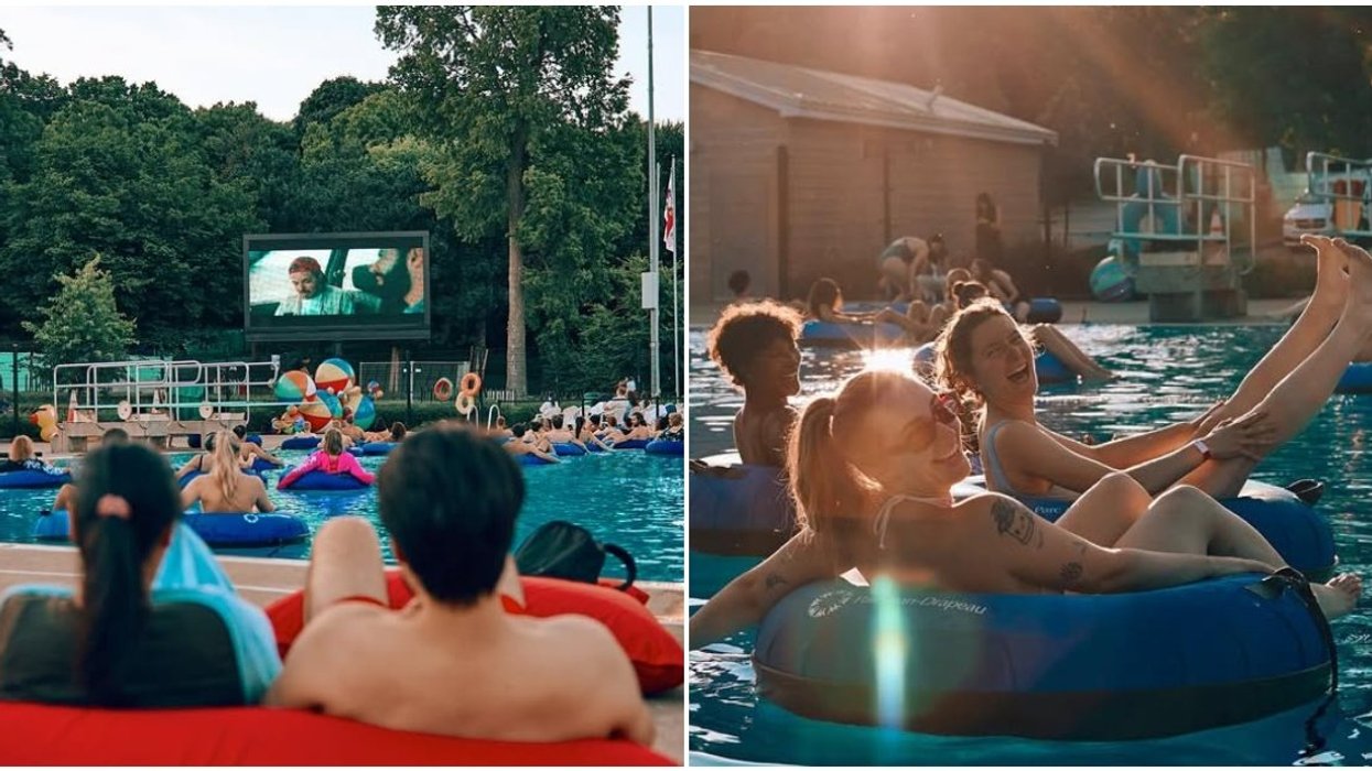The pool at Parc Jean-Drapeau