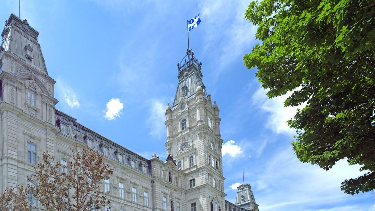 The Quebec Parliament Building in Quebec City.