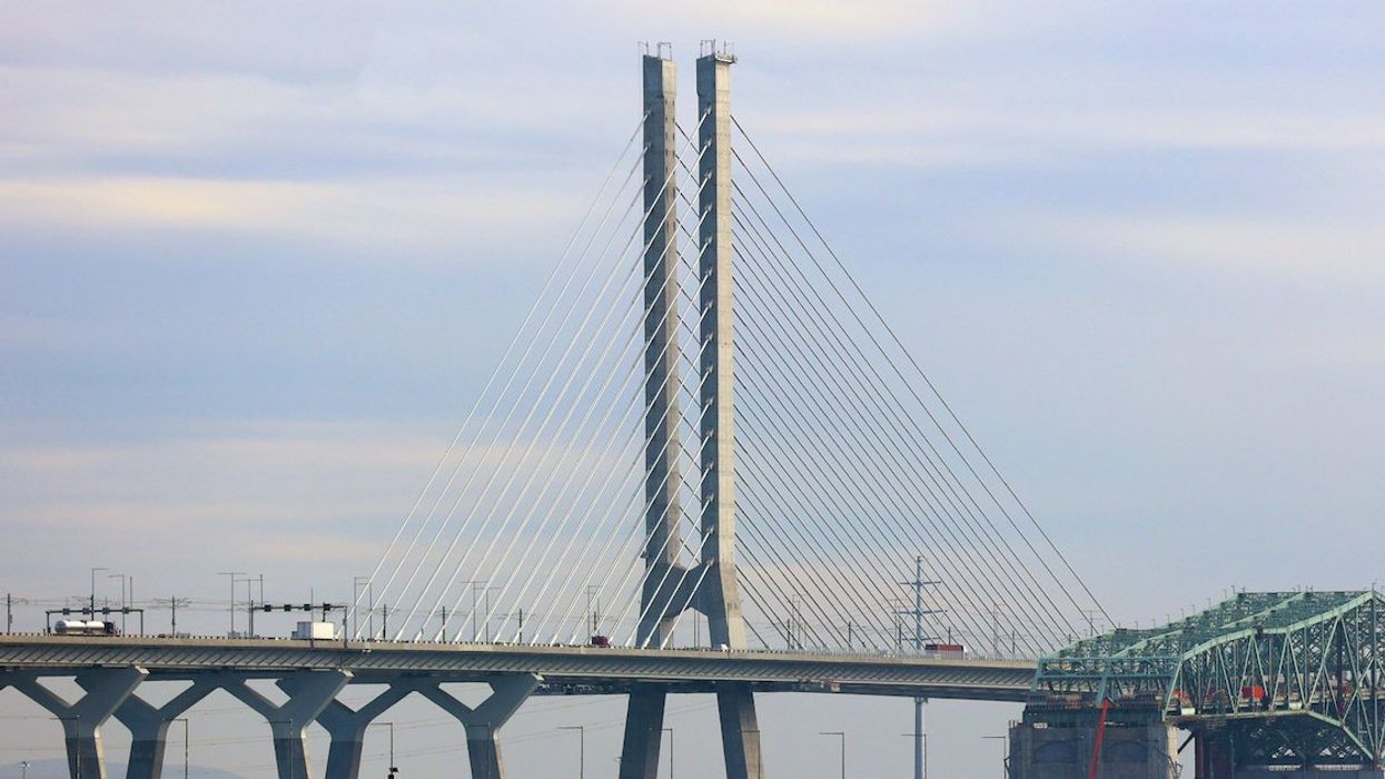 The Samuel de Champlain Bridge in October 2022.