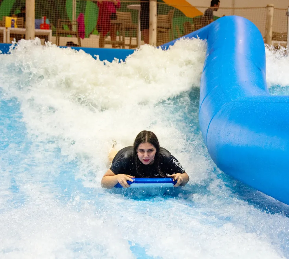 The surf zone at Oceania water park.
