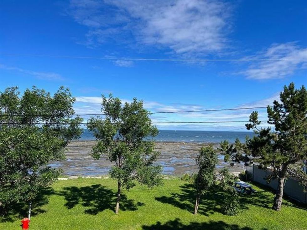 The view from 91, route Langlois, Sainte-Flavie, Quebec.