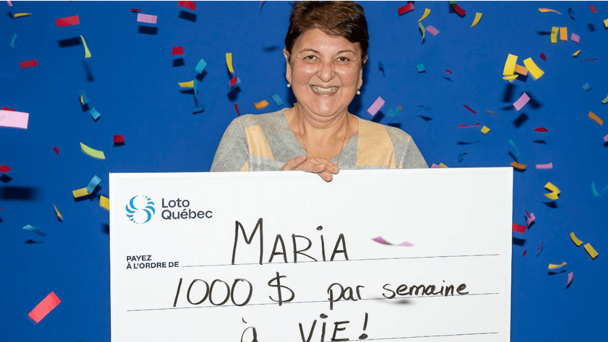 The winner of Loto-Québec's Gagnant à vie top prize in December.