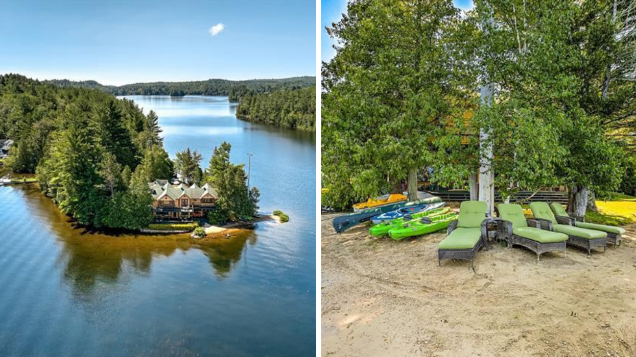This Private Island Cottage For Sale 1.5 Hours From Montreal Has Its Own Beach (PHOTOS)