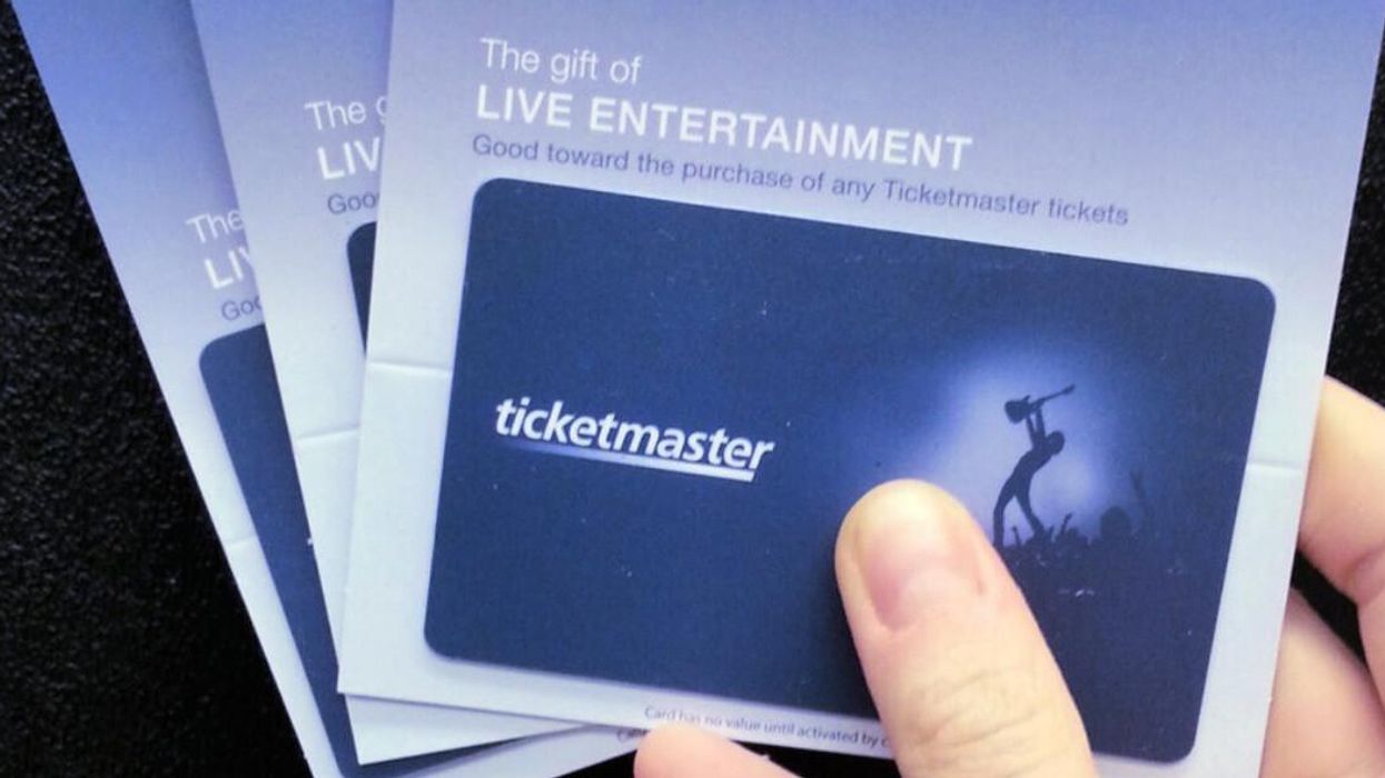 Ticketmaster gift cards.