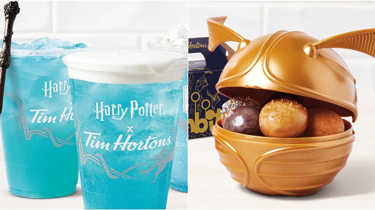 TIm Hortons' Harry Potter menu.