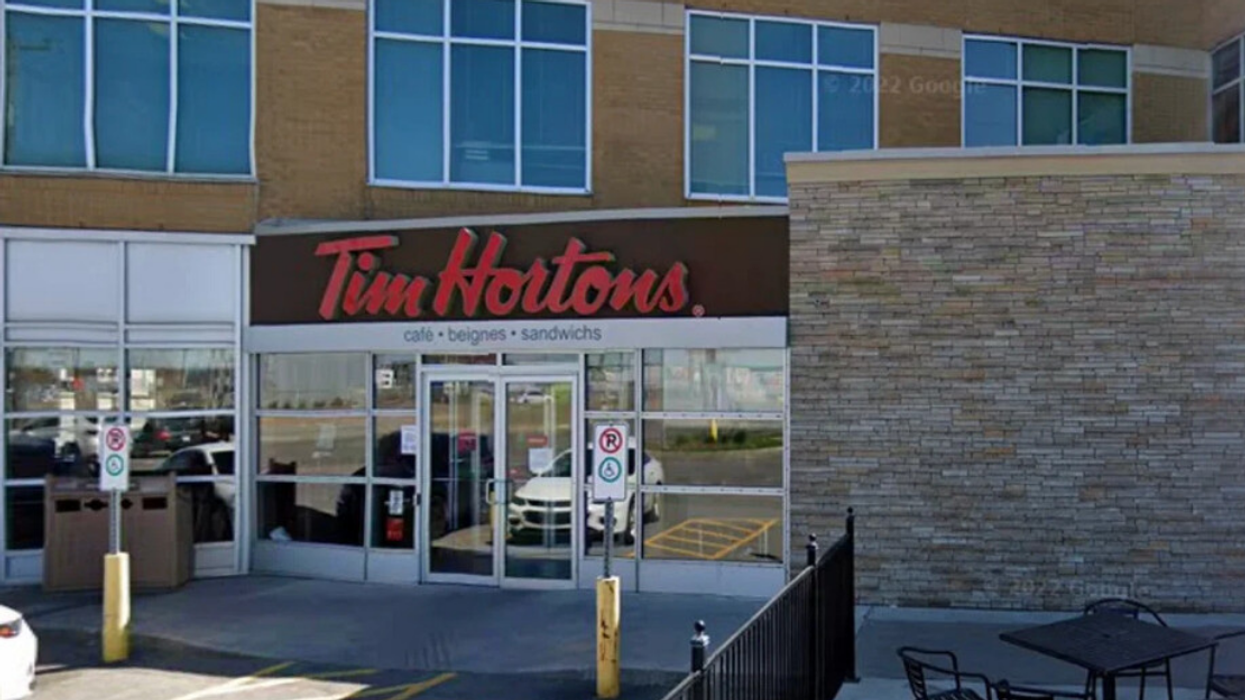 Tim Hortons restaurant on chemin de la Côte-de-liesse in Montreal.