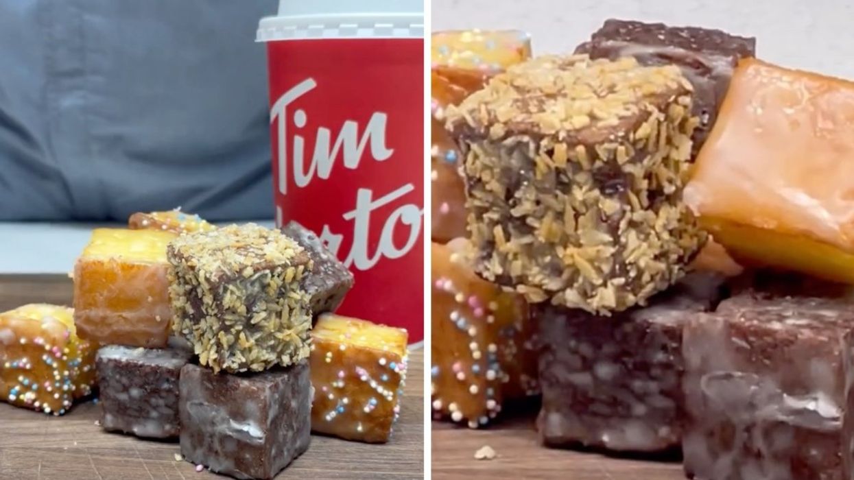 Tim Hortons square timbits.
