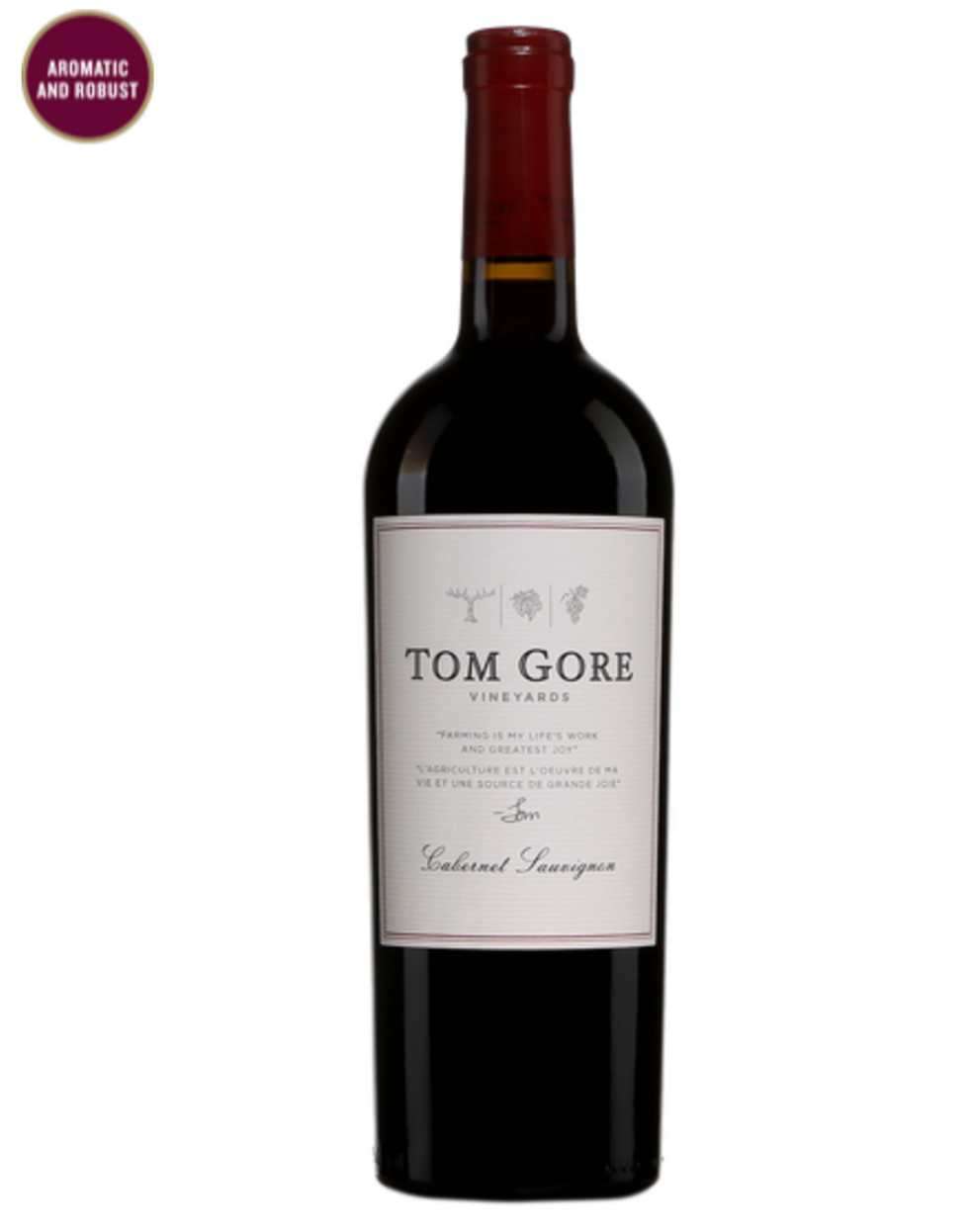 Tom Gore red wine.