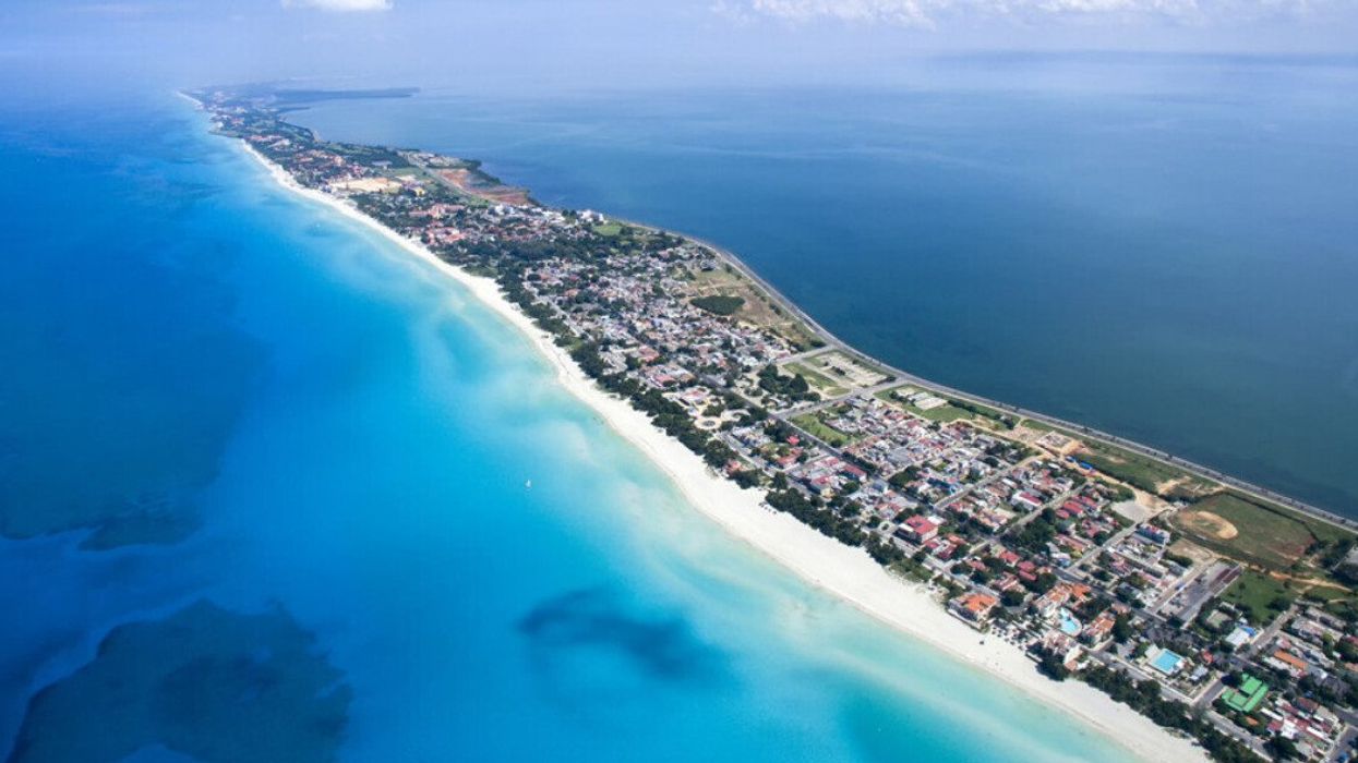Tropical island of Varadero in Cuba.
