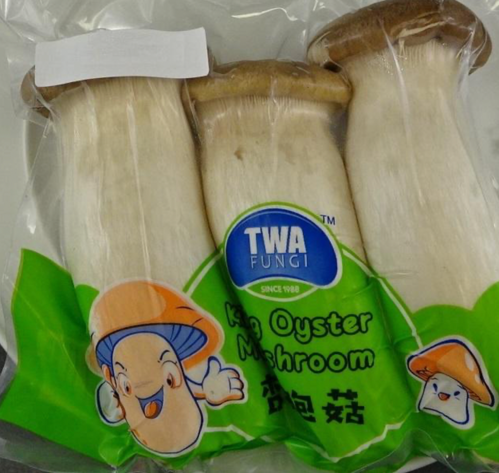 TWA Fungi brand King Oyster Mushrooms.