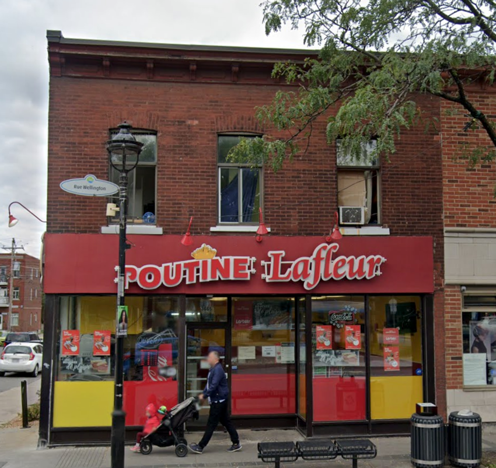 \u200b\u200bThe exterior of a Poutine Lafleur in Montreal.