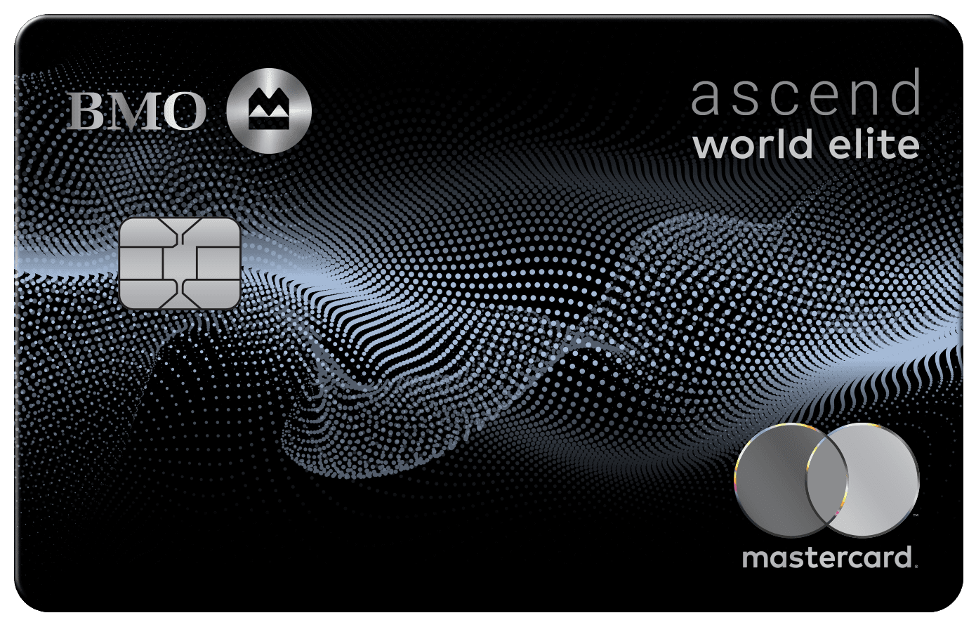 \u200bA black BMO Ascend World Elite Mastercard.