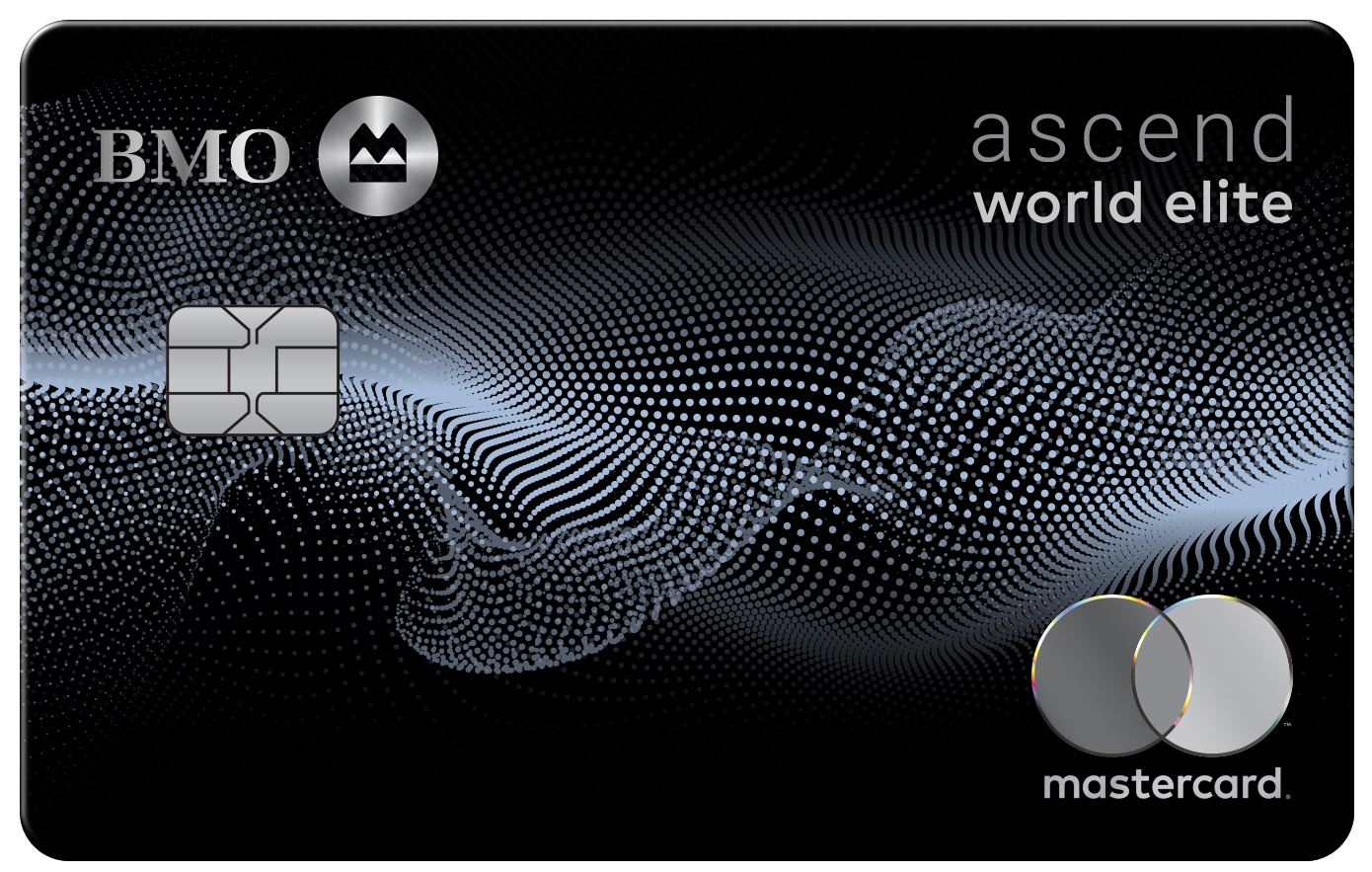 \u200bA black BMO Ascend World Elite Mastercard.