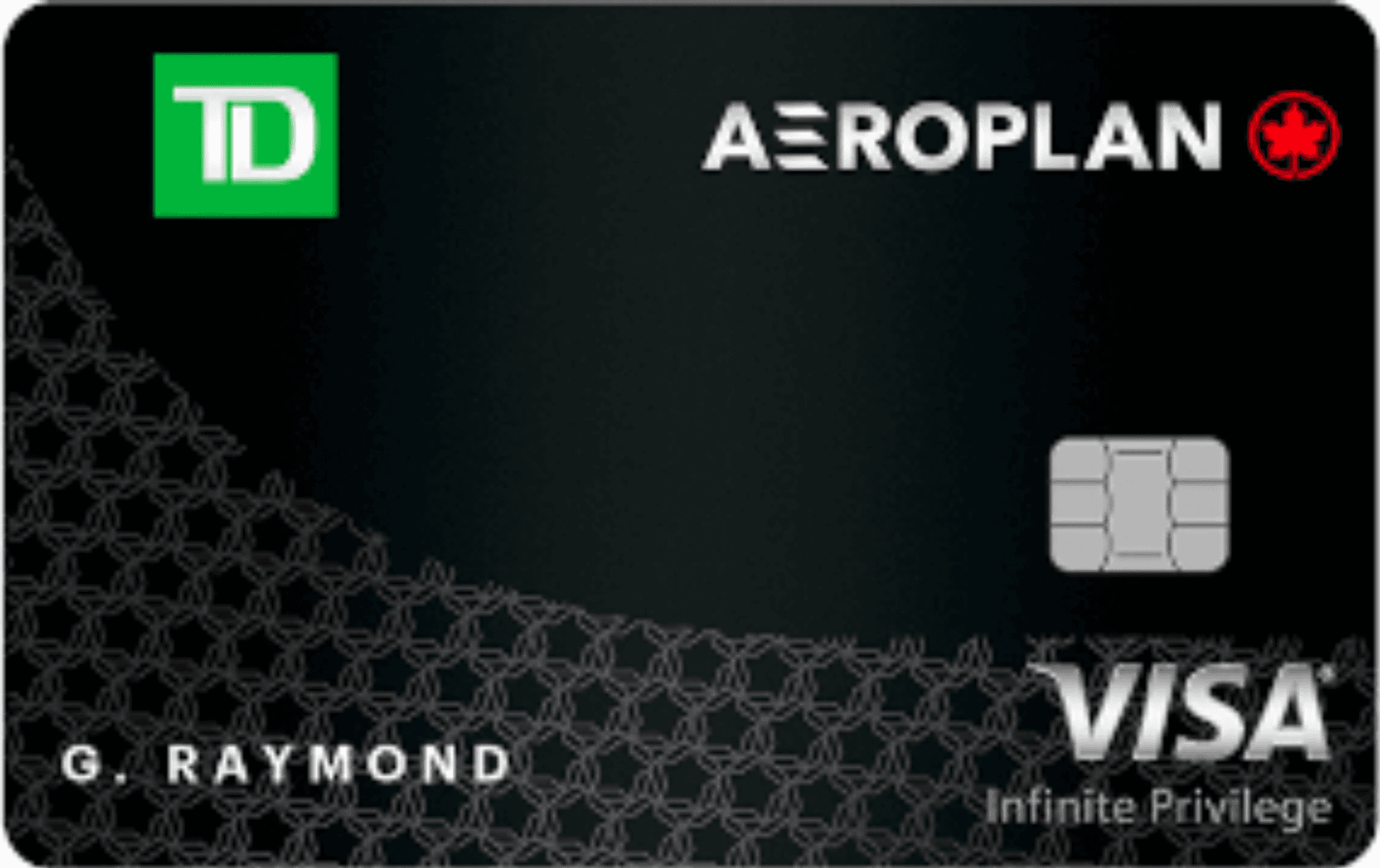 \u200bA black TD Aeroplan Visa Infinite.