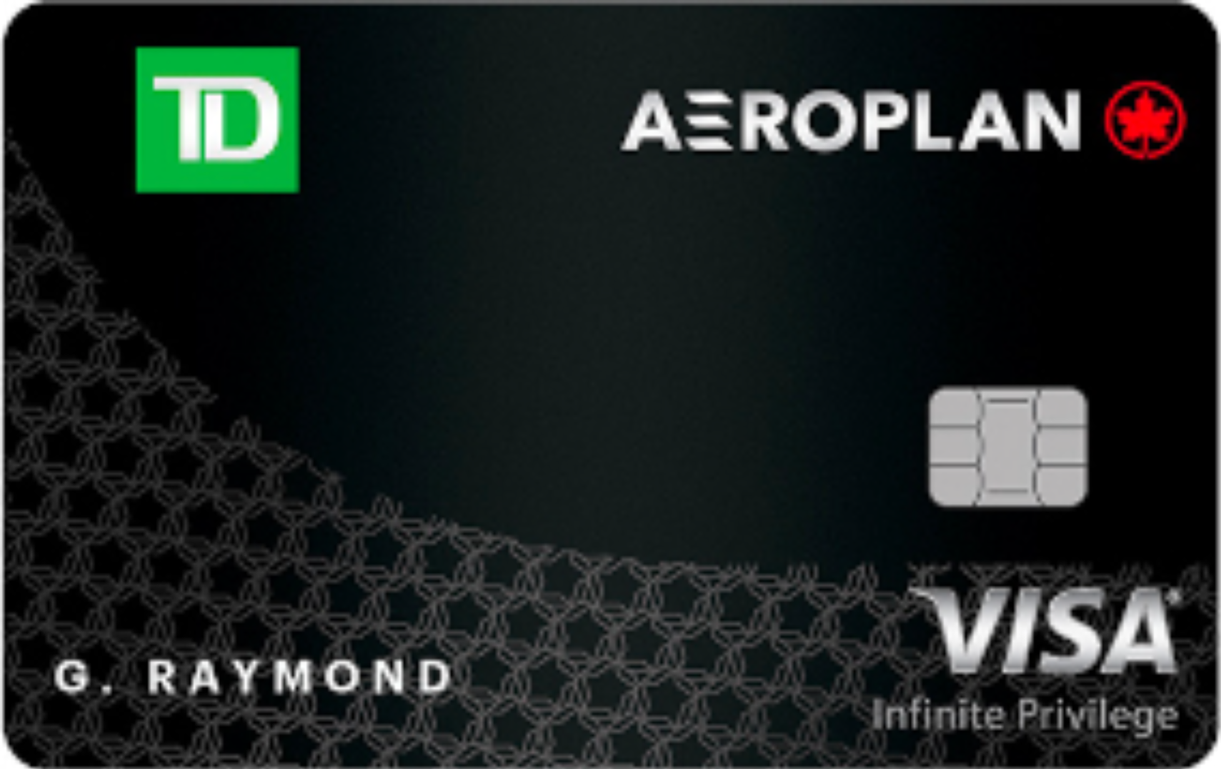 \u200bA black TD Aeroplan Visa Infinite.