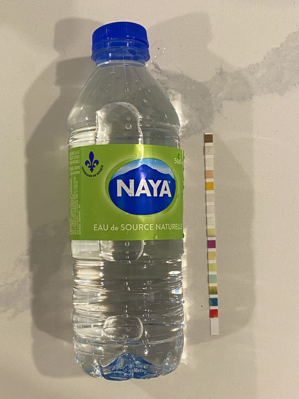 \u200bA bottle of Naya water.