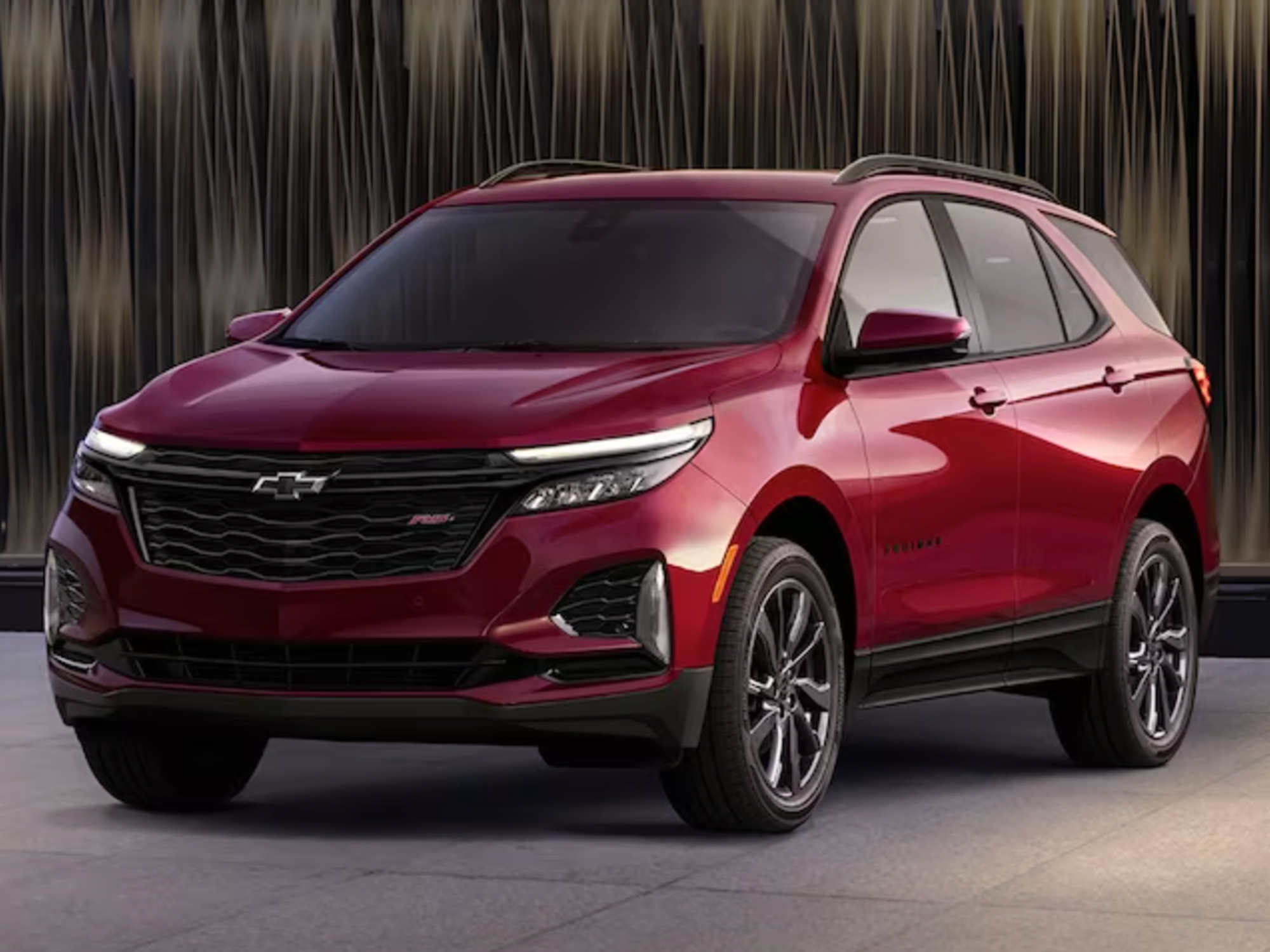 \u200bA dark red Chevy Equinox.