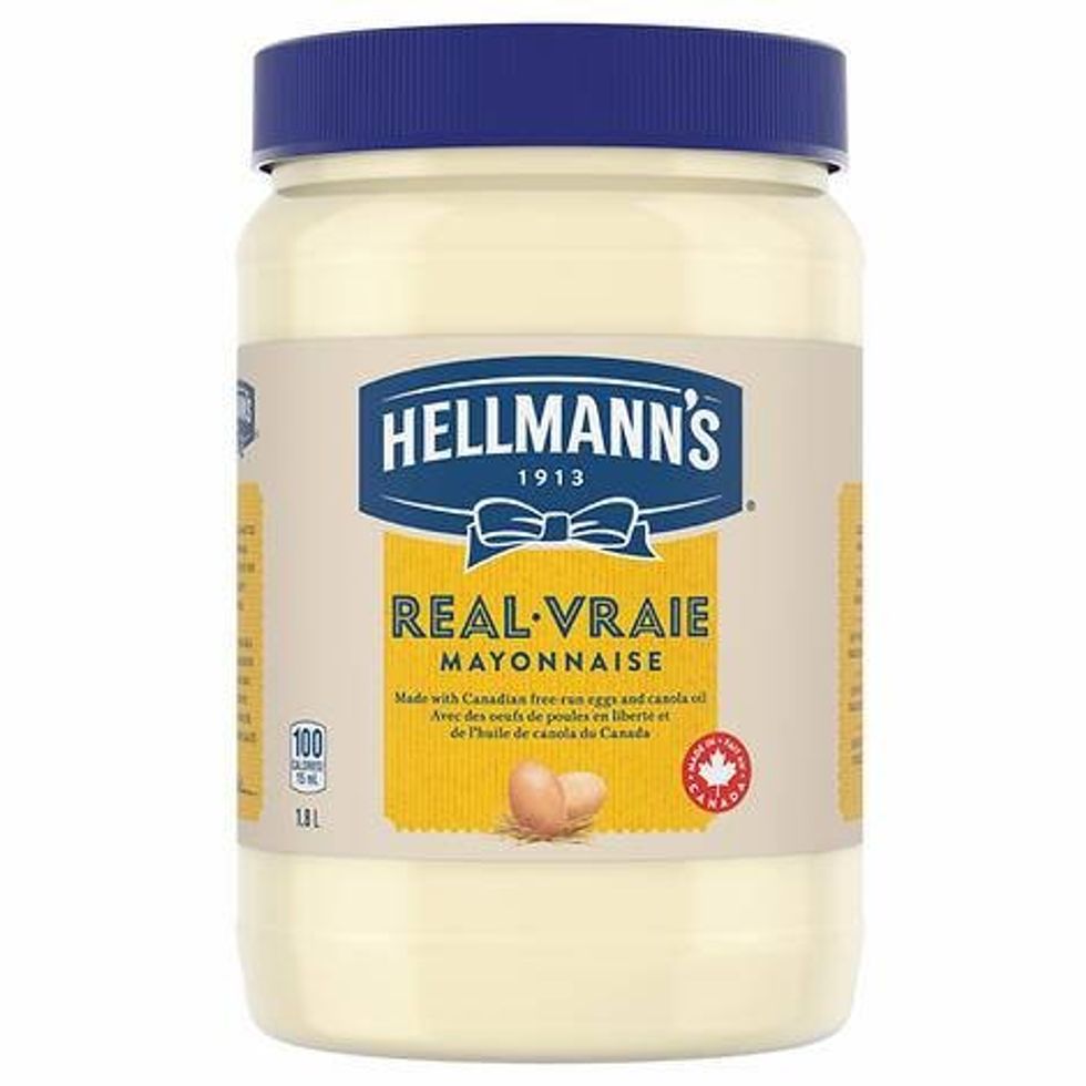 \u200bA jar of Hellmann's Real Mayonnaise from Costco.