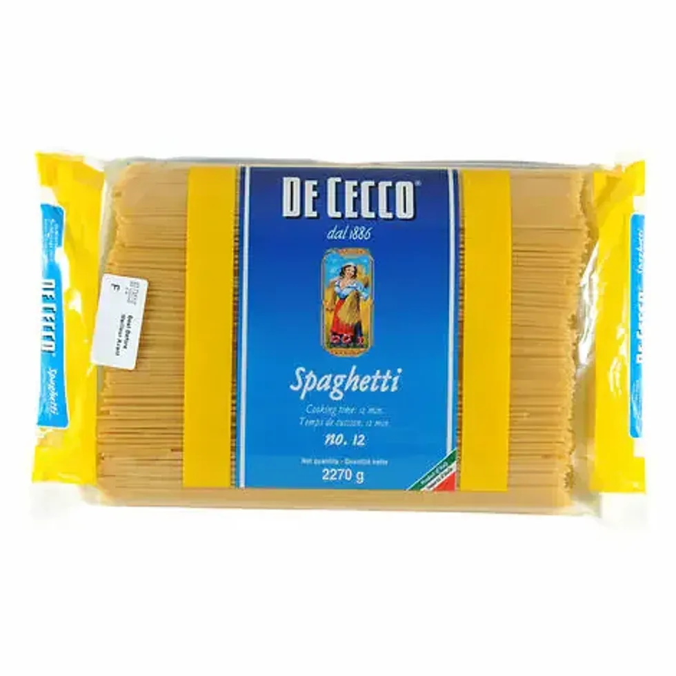 \u200bA pack of De Cecco spaghetti from Costco.