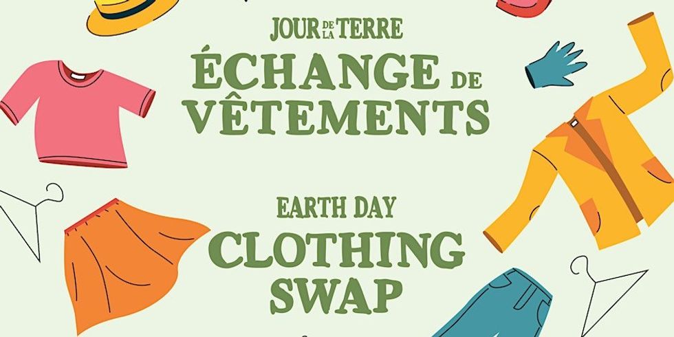 \u200bA poster for an Earth Day-inspired clothes swap in Montreal.