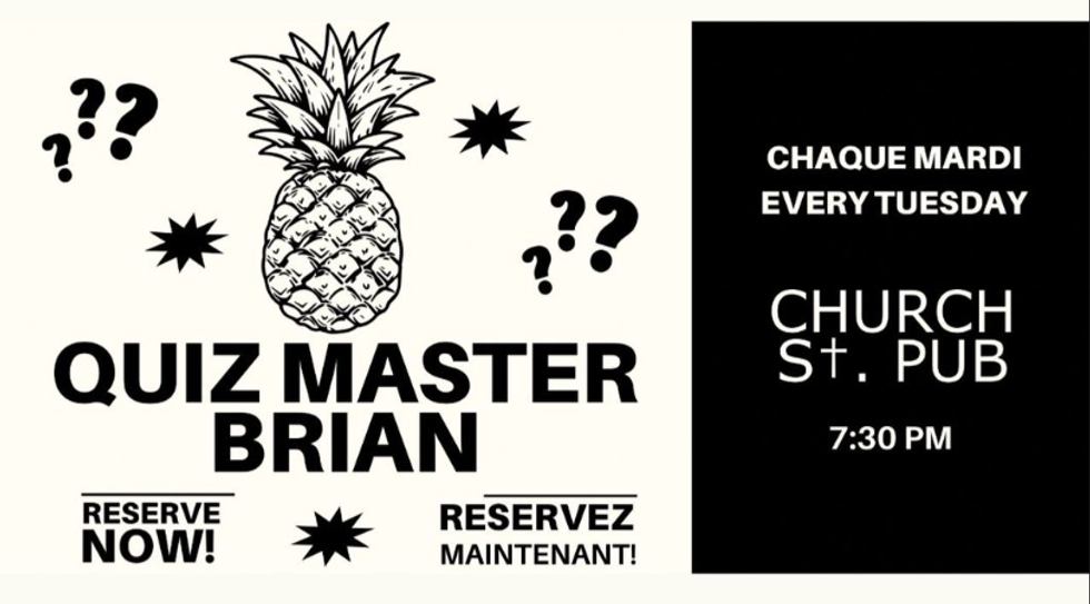 \u200bA poster for an upcoming trivia night in Montreal with the event details.
