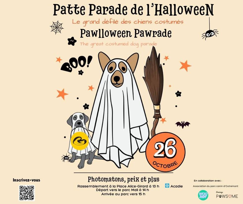 \u200bA poster for the Pawlloween Parade 2024.
