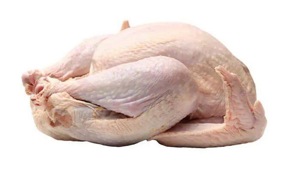 \u200bA raw turkey.