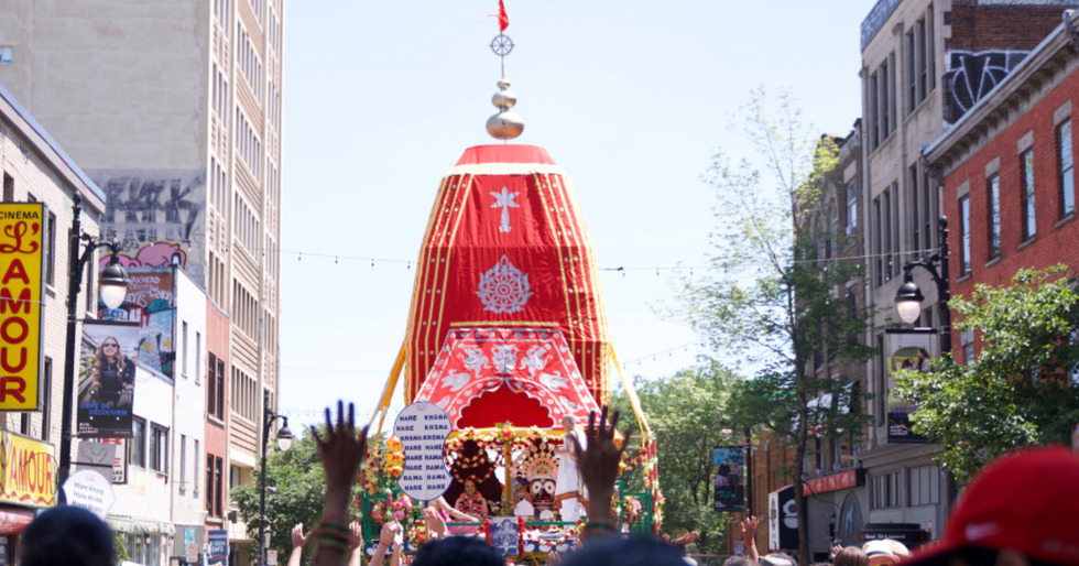 \u200bAn image of the Festival of India taking place in Montreal.