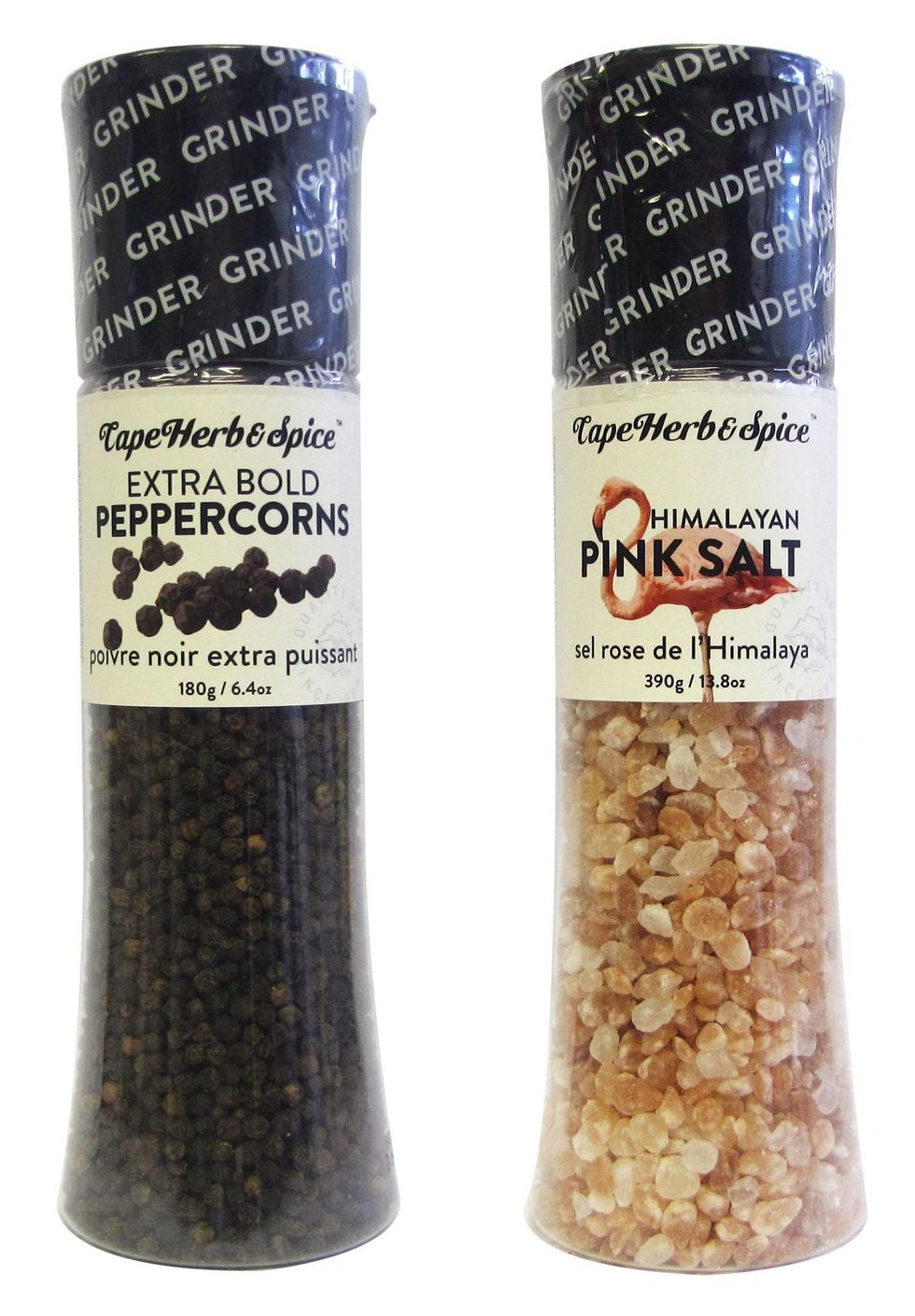 \u200bCape Herb & Spice Extra Bold Black Pepper & Himalayan Pink Salt.