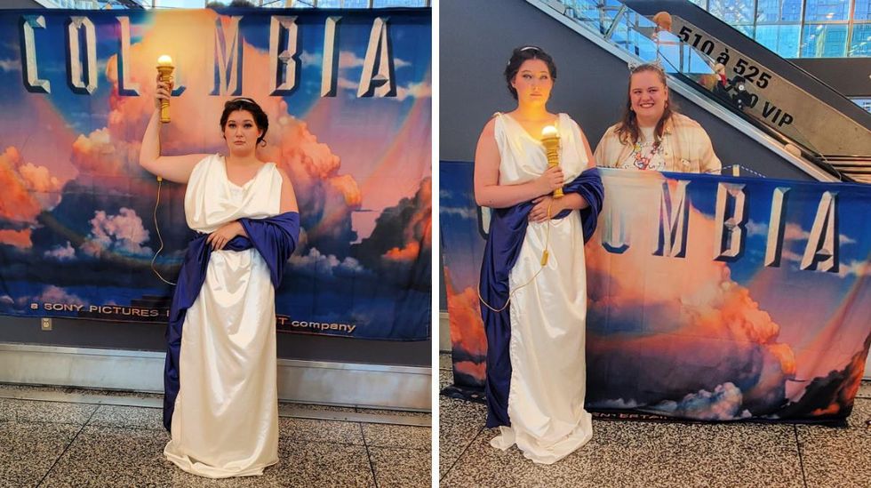 \u200bCosplay of the Columbia Pictures production logo.