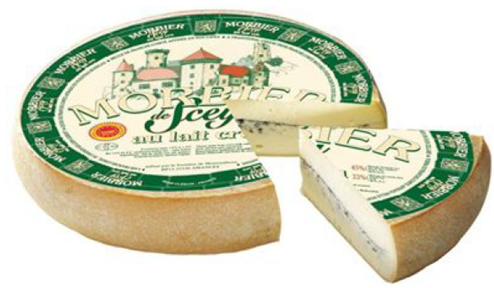 \u200bJean Perrin Morbier de Scey cheese.
