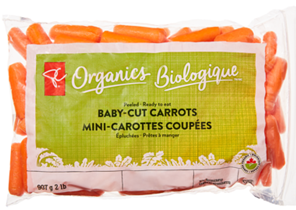 \u200bPC Organics baby carrots.