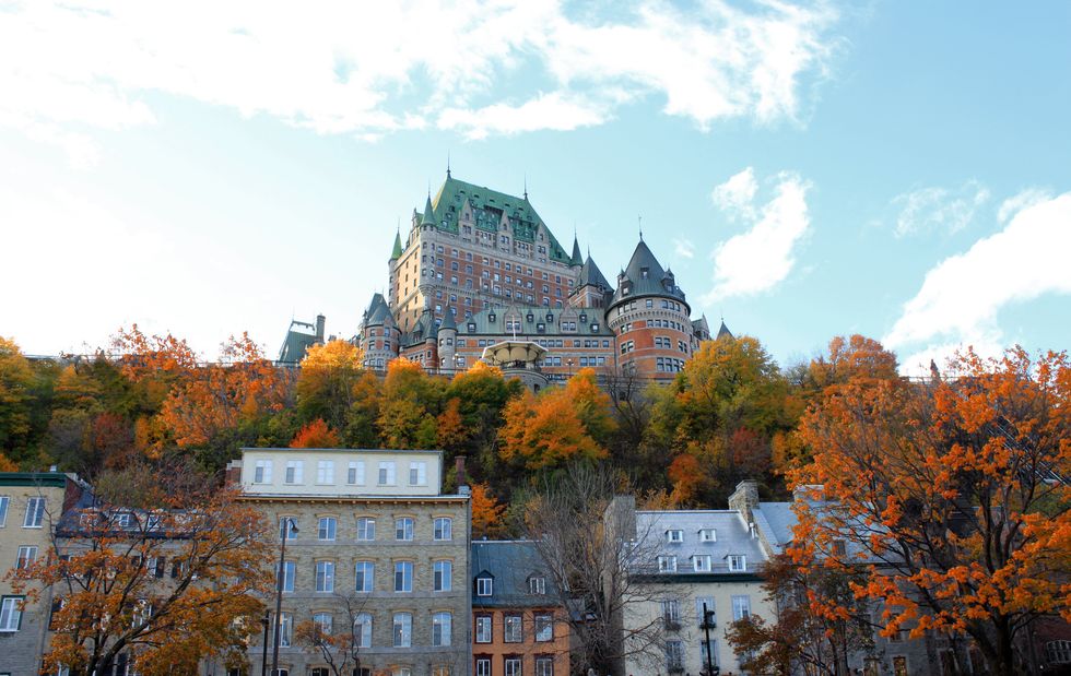 \u200bQuebec City in the fall.