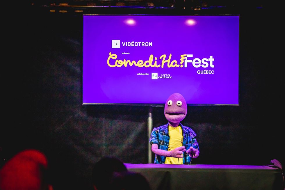 \u200bRandy Feltface on stage at the 2019 ComediHa! Festival in Quebec City.