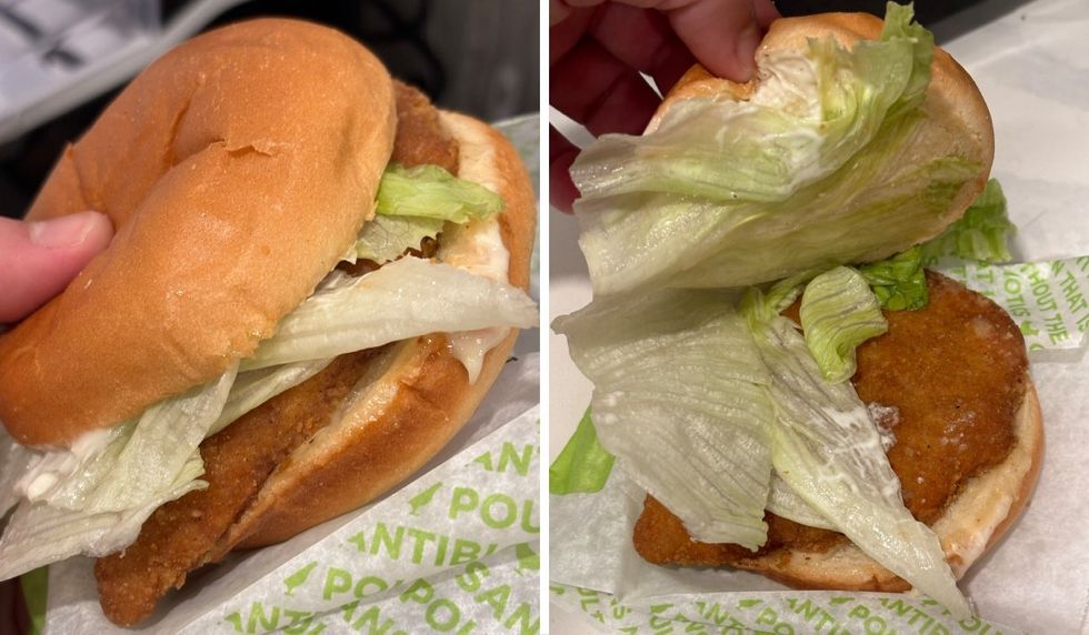 \u200bThe Chubby Chicken Cruncher sandwich from A&W Canada.