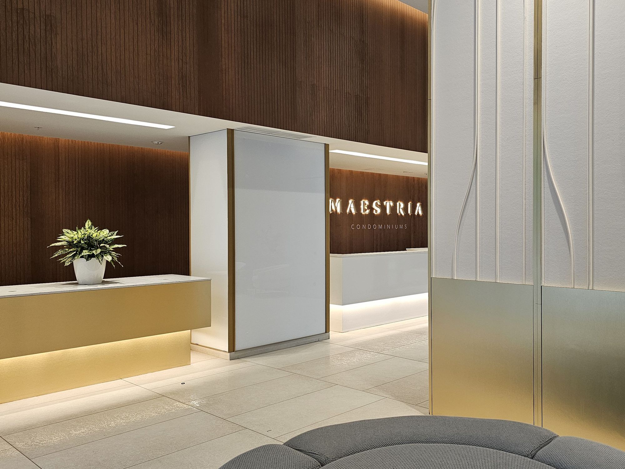 \u200bThe entrance to Maestria in downtown Montreal.