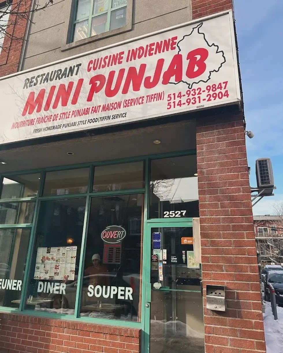 \u200bThe entrance to Mini Punjab in Montreal's Pointe-Saint-Charles.