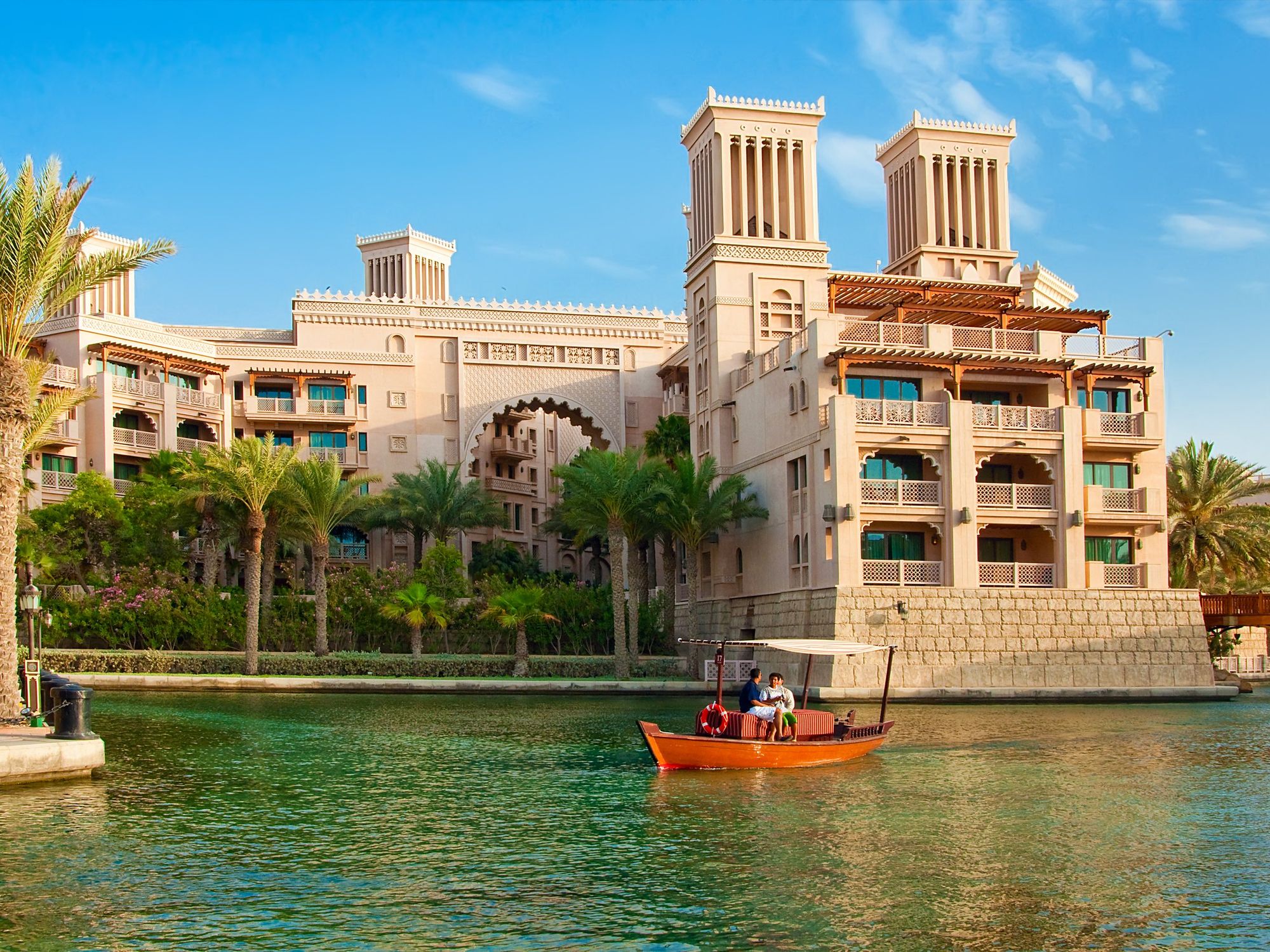 \u200bThe famous hotel and tourist district of Madinat Jumeirah 3 in Dubai.